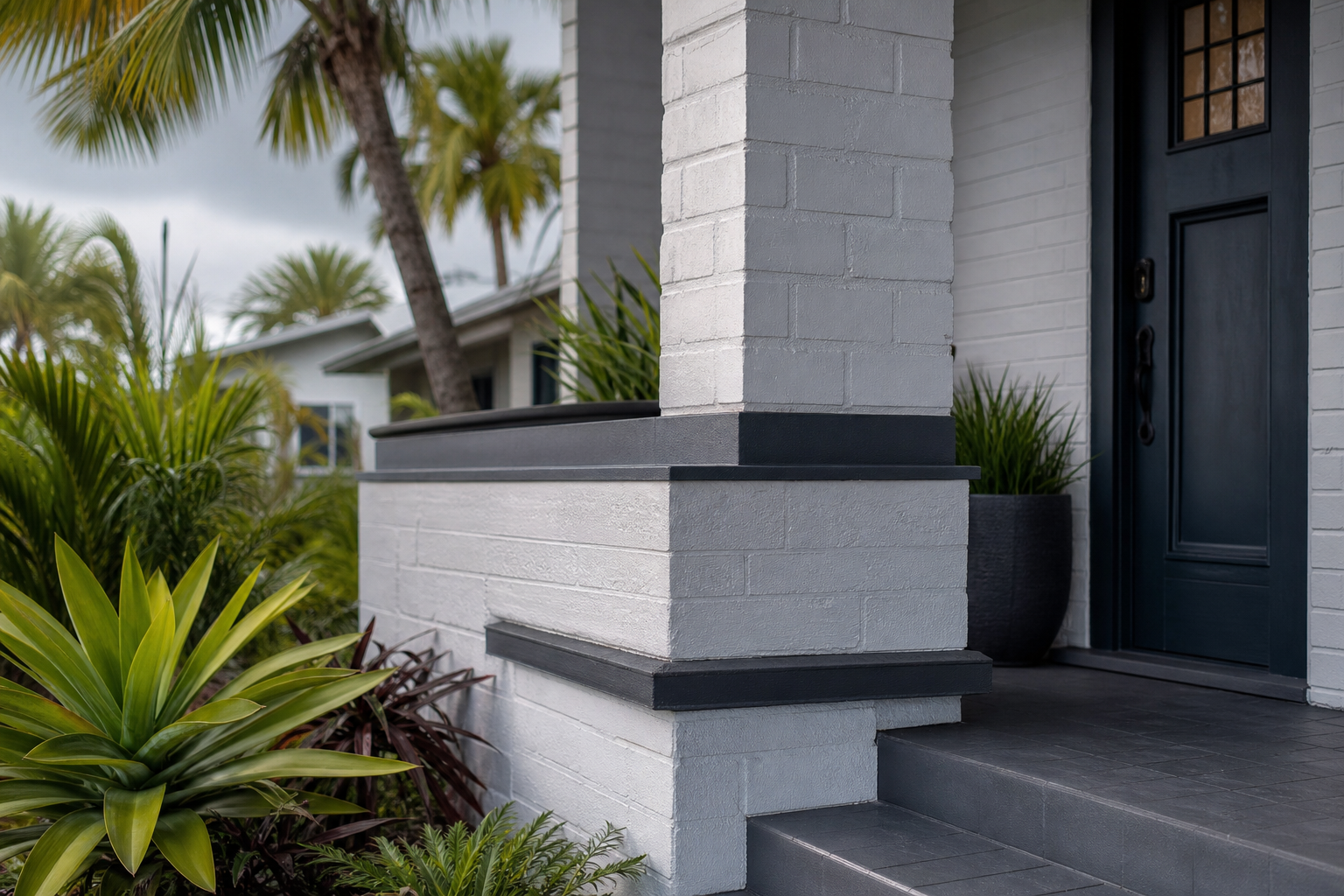 A close view of the exterior detail on a house in Greater Fort Lauderdale, FL — Fort Lauderdale Home When Buyers