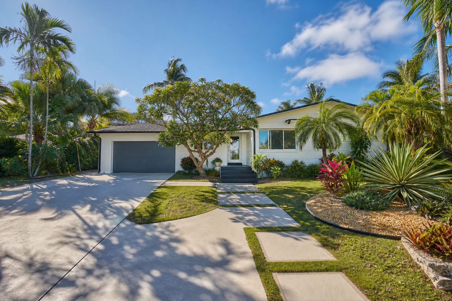 A house seen wide from the street, with its yard and setting in Wilton Manors, FL — Home in Wilton Manors